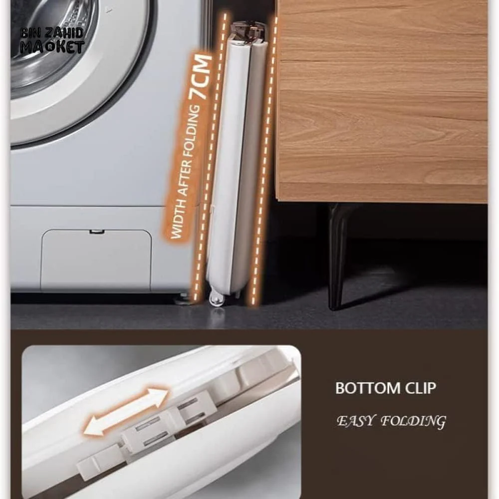 MODERN 2-TIERS BASKETS WITH WHEEL STORAGE CART - Image 5