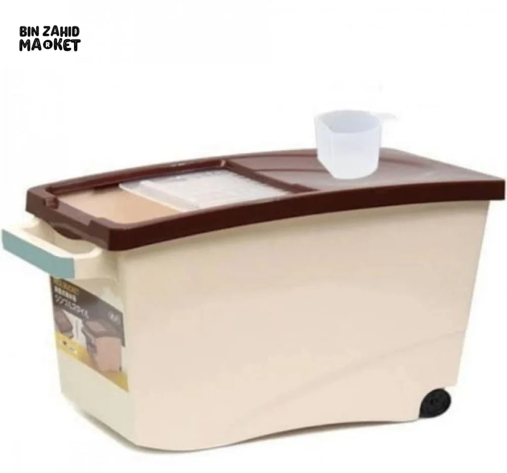 LUXURY RICE STORAGE BIN WITH MEASURING CUP - Image 5