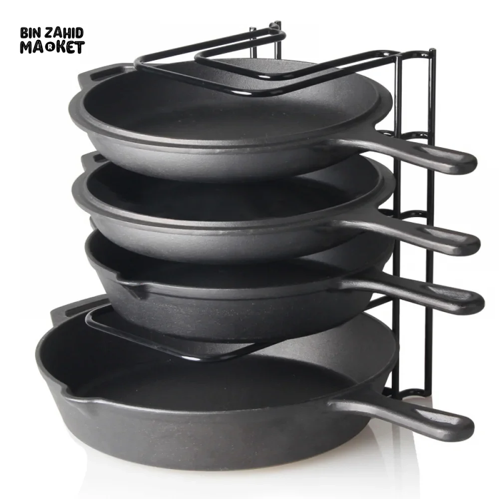 MODERN MULTI-FUNCTIONAL KITCHEN MULTILAYER POT COVER STORAGE RACK - Image 5