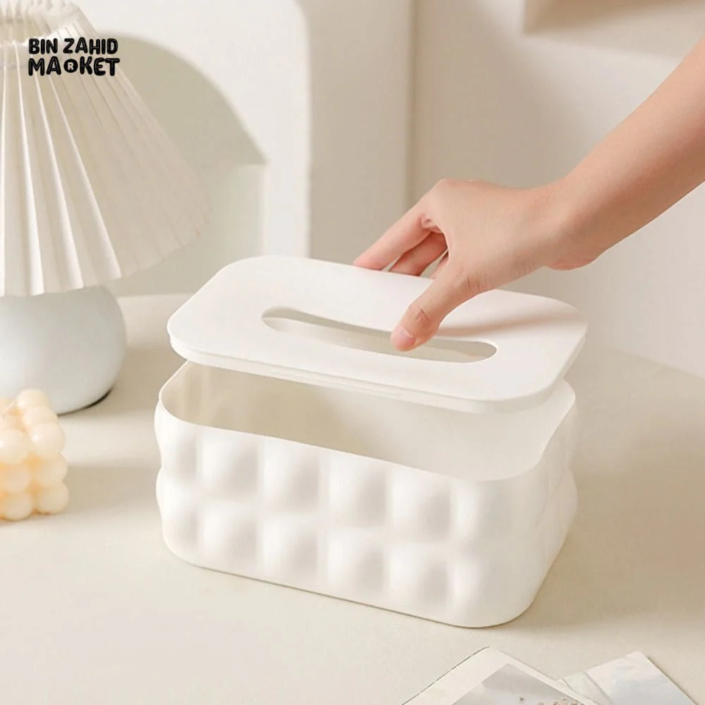 SIMPLE NORDIC NAPKIN BOX – MULTIPURPOSE PAPER STORAGE WITH LID - Image 8