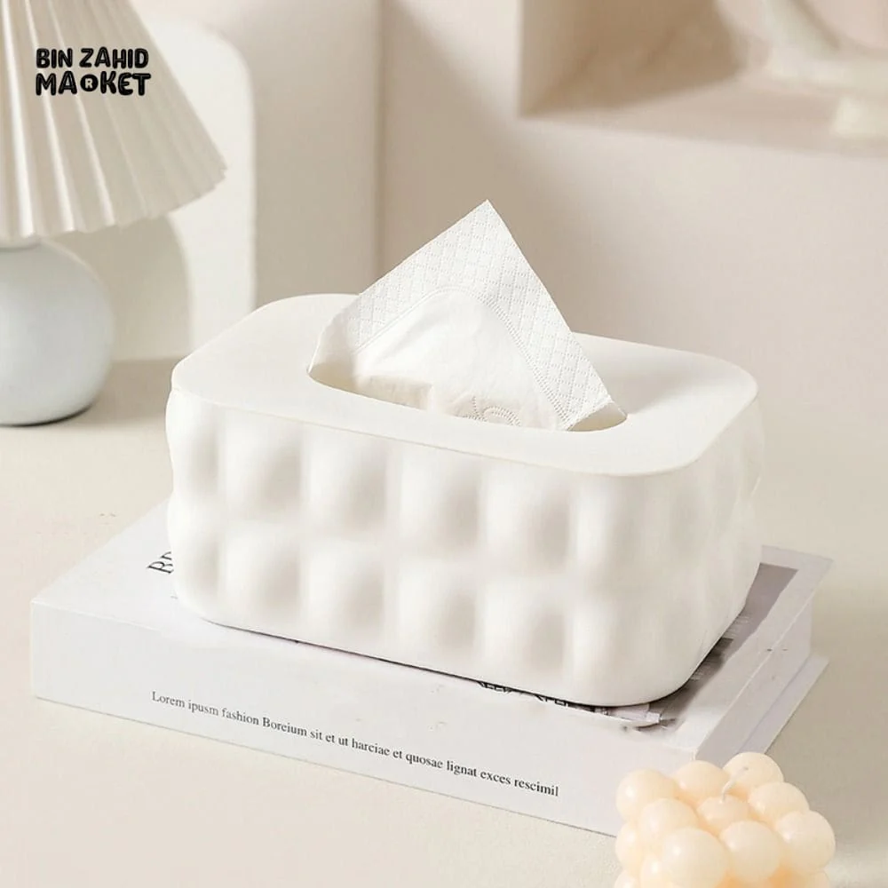 SIMPLE NORDIC NAPKIN BOX – MULTIPURPOSE PAPER STORAGE WITH LID - Image 9