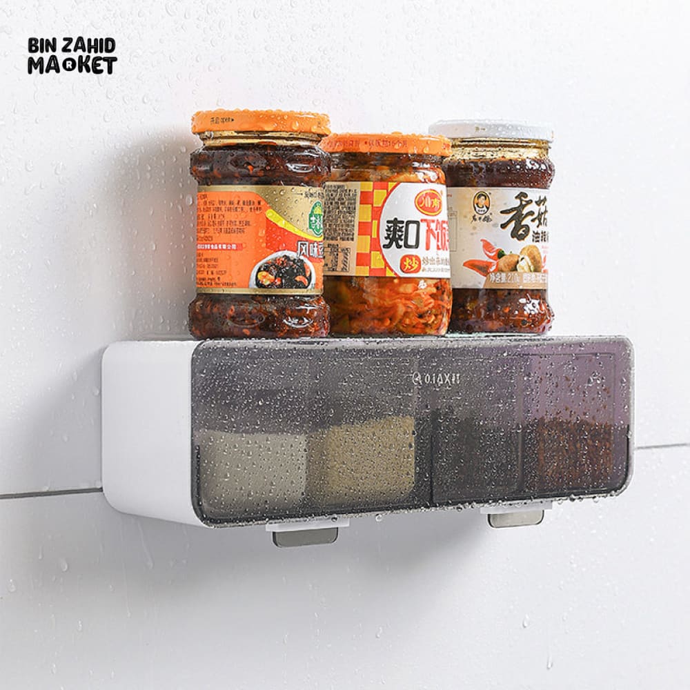 MODERN WALL SPICE SHELF – CONDIMENT BOX STORAGE TOOL - Image 4