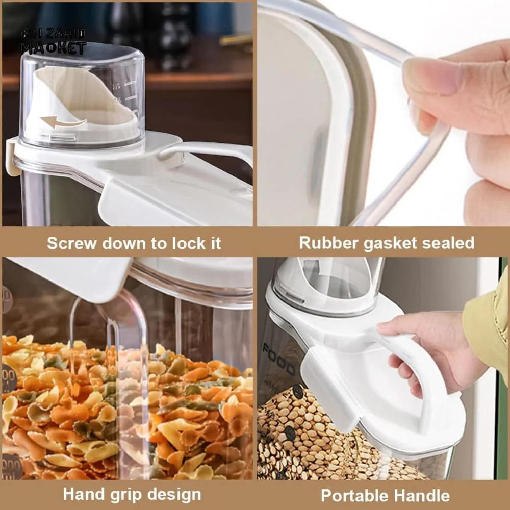MOISTURE-PROOF CEREAL DISPENSER FOOD JAR - Image 10