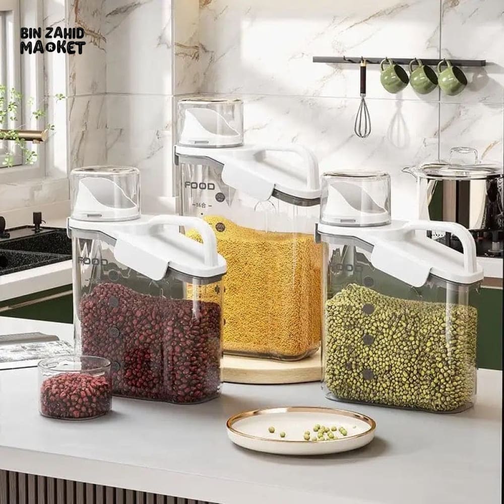 MOISTURE-PROOF CEREAL DISPENSER FOOD JAR - Image 3