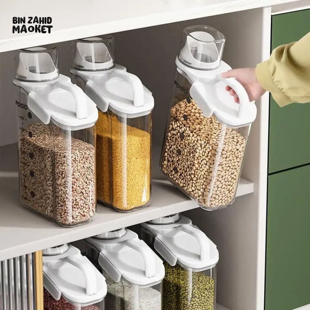 MOISTURE-PROOF CEREAL DISPENSER FOOD JAR - Image 4