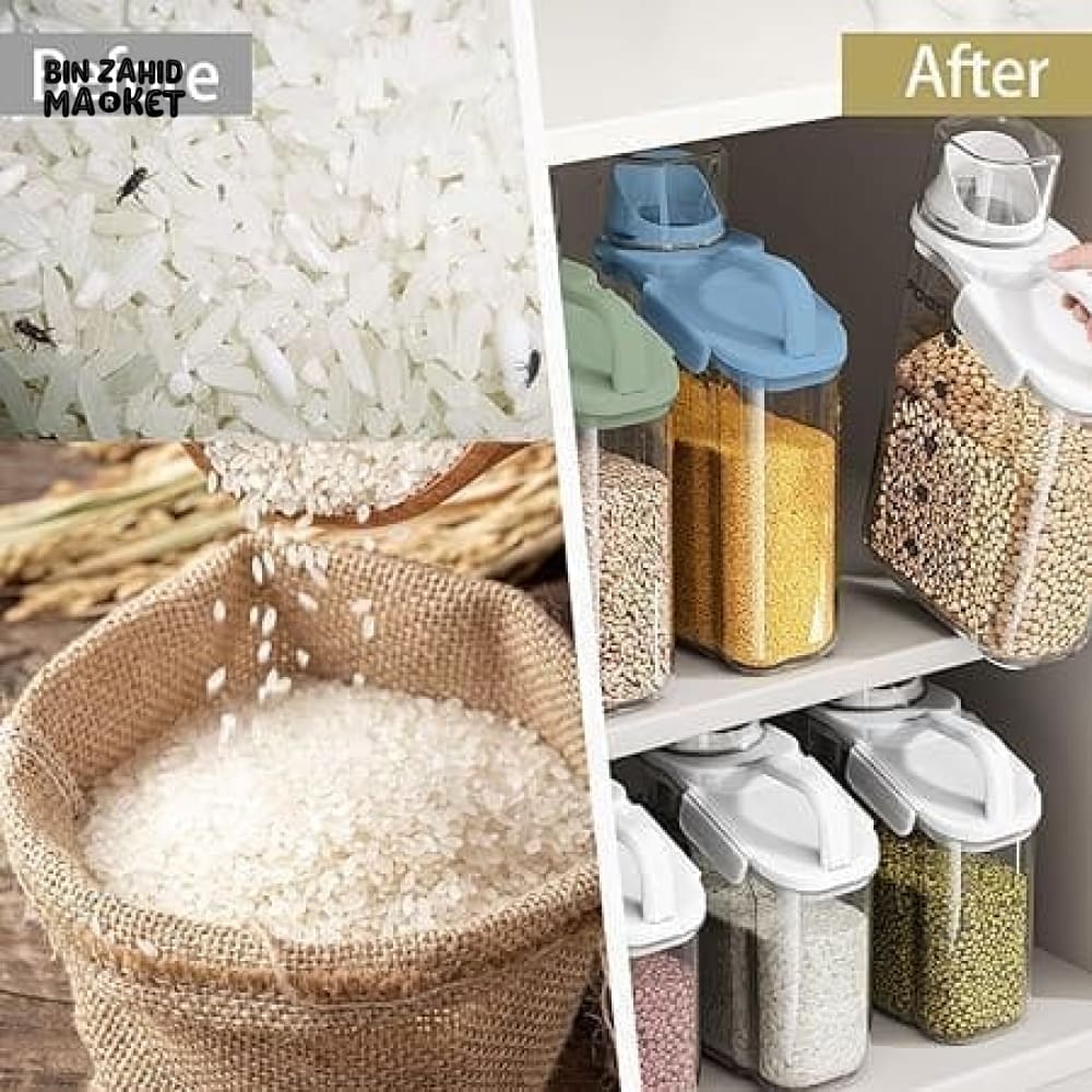 MOISTURE-PROOF CEREAL DISPENSER FOOD JAR - Image 8