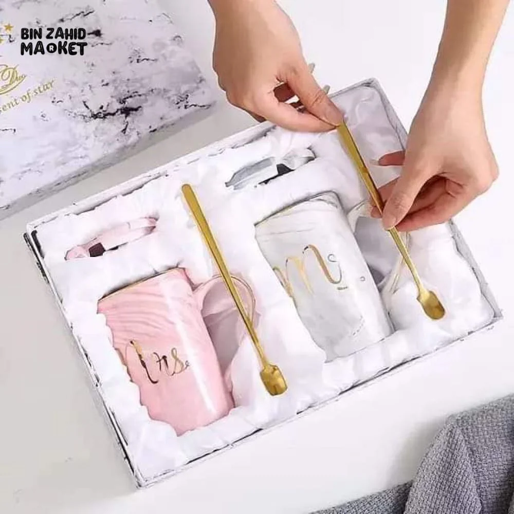 MR & MRS MUG SET GIFT BOX - Image 3