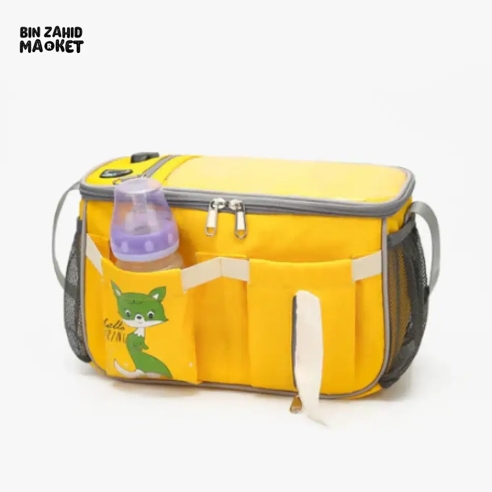 MULTI-FUNCTION DIAPER BAG ORGANIZER – STROLLER ATTACHABLE BABY TRAVEL BAG - GREEN - Image 4