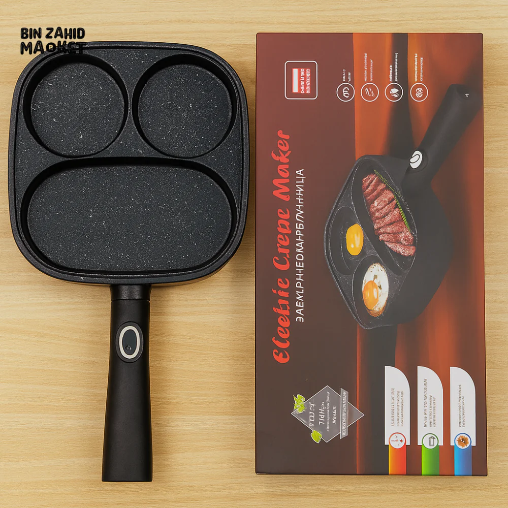 MULTI-FUNCTION ELECTRIC FRY PAN – 700W POWER NON-STICK COATING HEAT CONTROL - Image 2