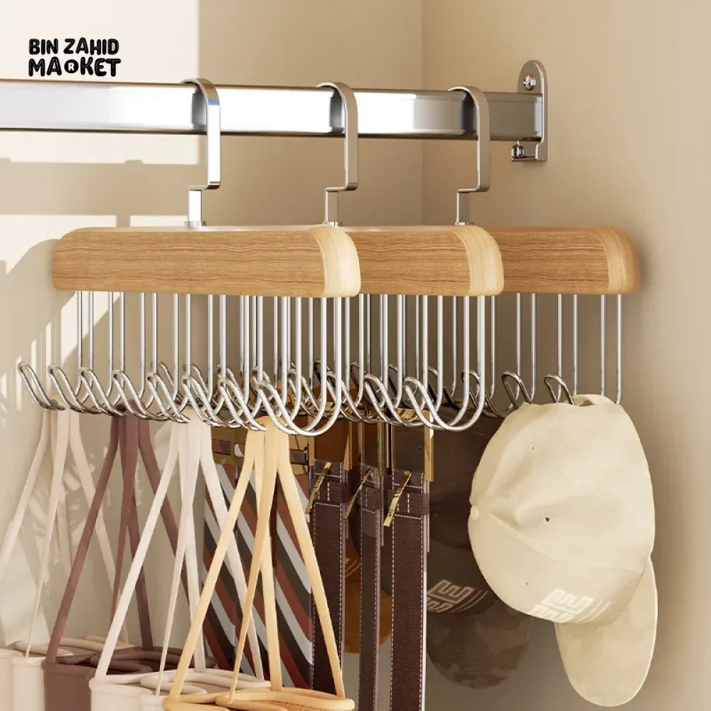 MULTI-FUNCTIONAL STORAGE HANGER DURABLE WARDROBE ORGANIZER FOR WOMEN’S BRA SLING BEANIE & MEN’S TIE BELT - Image 2