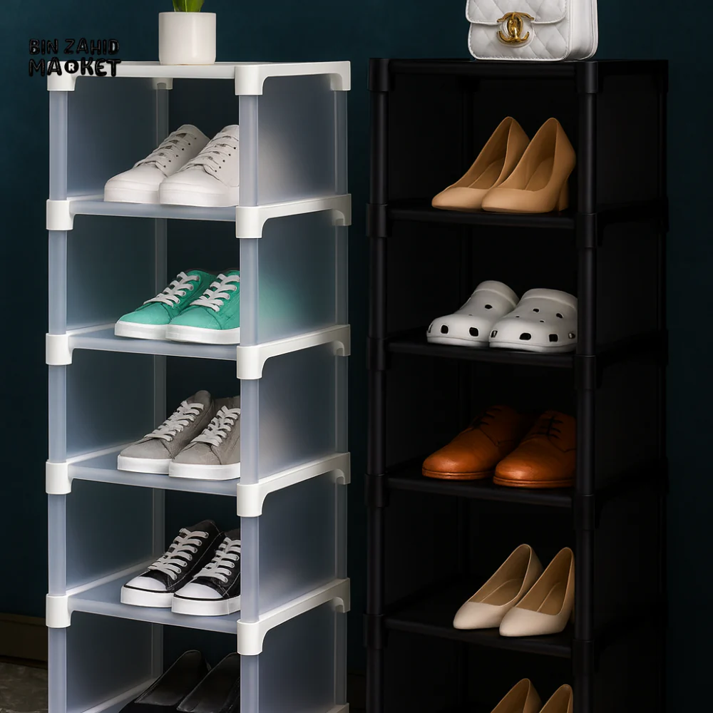 MULTI-LAYER SHOE RACK ORGANIZER – STACKABLE STORAGE SHELVES - 7 LAYERS - Image 2