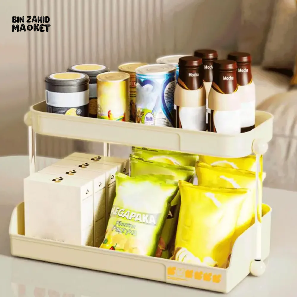 MULTI-LAYER TEA & MUG STORAGE RACK COUNTERTOP ORGANIZER & SPACE-SAVING TEA BAG HOLDER FOR KITCHEN OFFICE & COFFEE BAR - Image 3