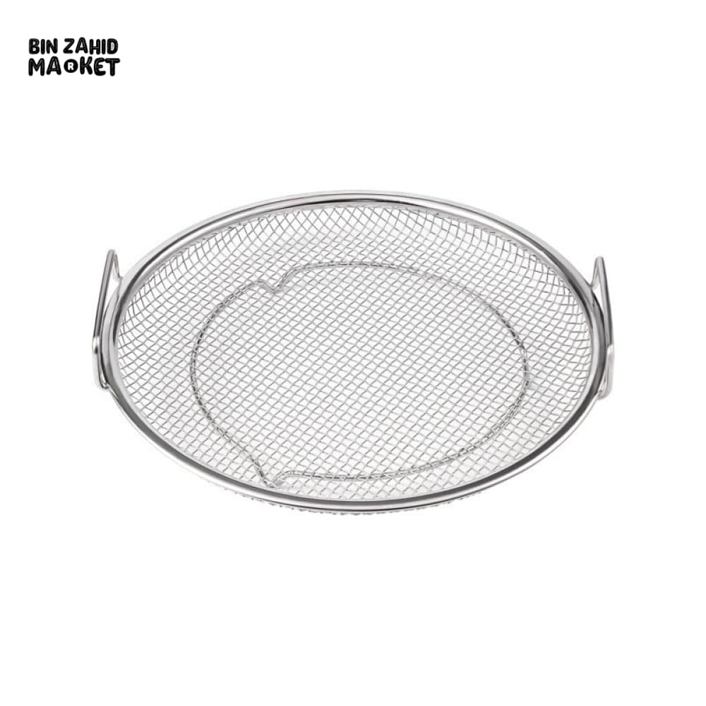 MULTI-PURPOSE STAINLESS STEEL OIL DRAINING TRAY – AIR FRYER MESH PAN & FRIED FOOD STRAINER - Image 6
