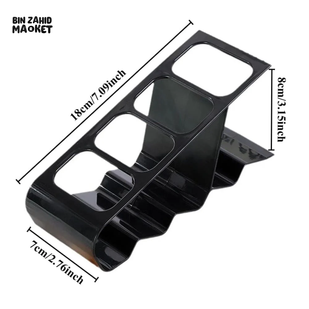MULTI SLOT REMOTE CONTROL HOLDER STAND – PLASTIC STORAGE RACK FOR TV AC REMOTES - Image 5