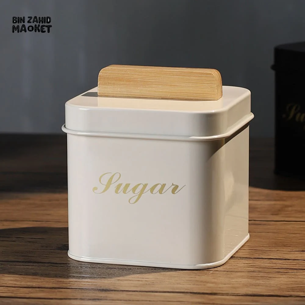 MULTIFUNCTIONAL SQUARE SEALED STORAGE JAR 3 PIECES  – AIRTIGHT CONTAINER FOR CEREALS SNACKS DRIED FRUITS TEA CANDY & KITCHEN ORGANIZATION WHITE - Image 3
