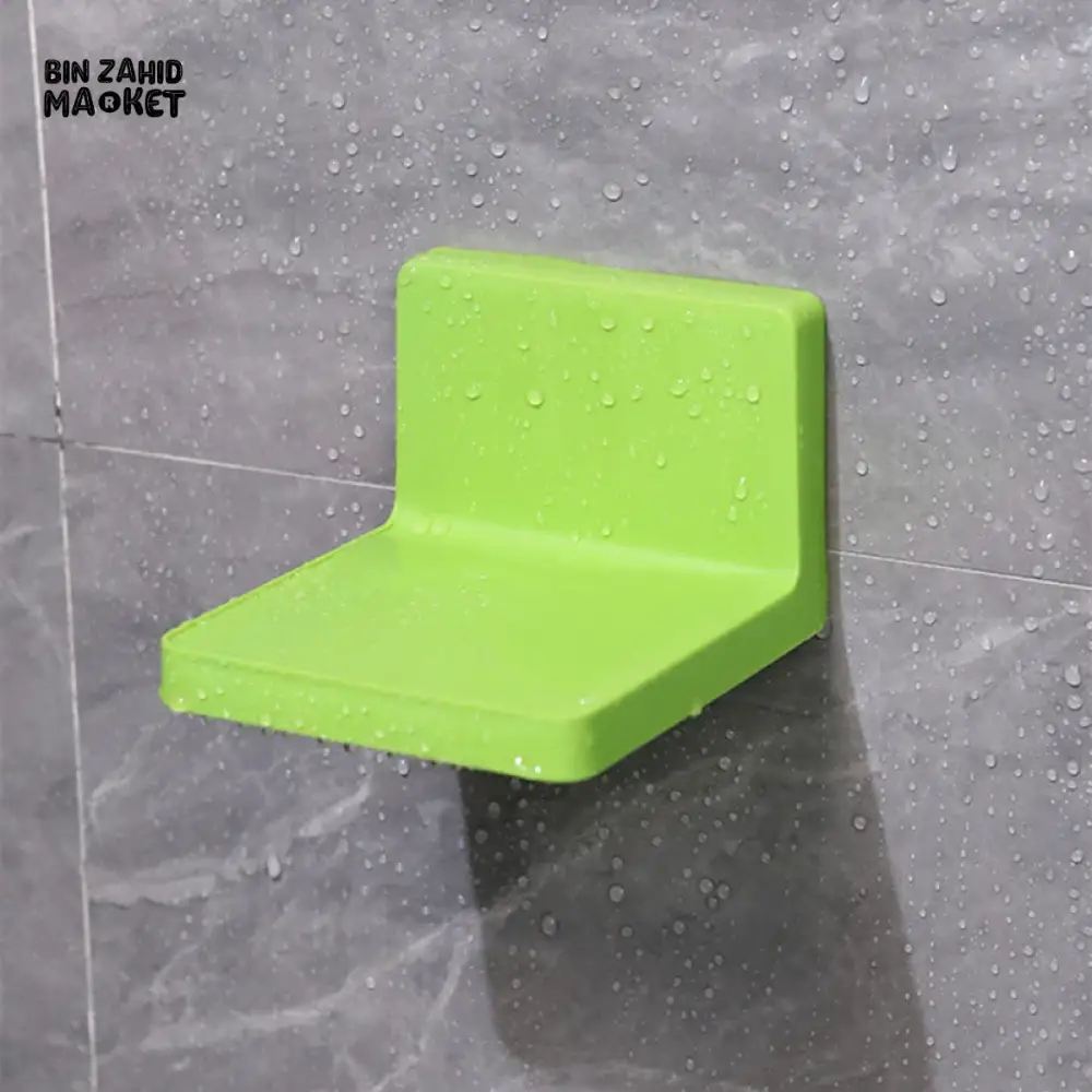 MULTIFUNCTIONAL WALL STORAGE RACK – NO-DRILL ADHESIVE SHELF FOR SOAP SPONGE KEYS & REMOTES - Image 9
