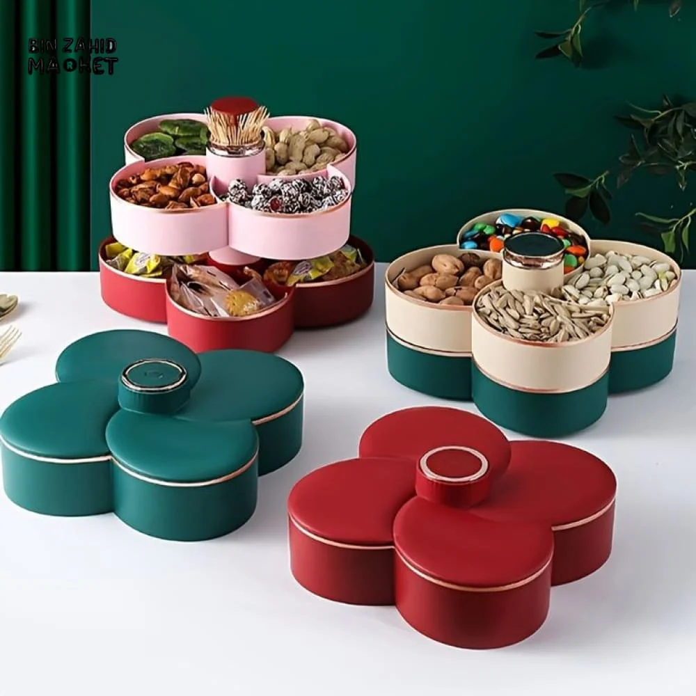 MULTIPLE COMPARTMENTS ROTATING DRY FRUIT TRAY - Image 4
