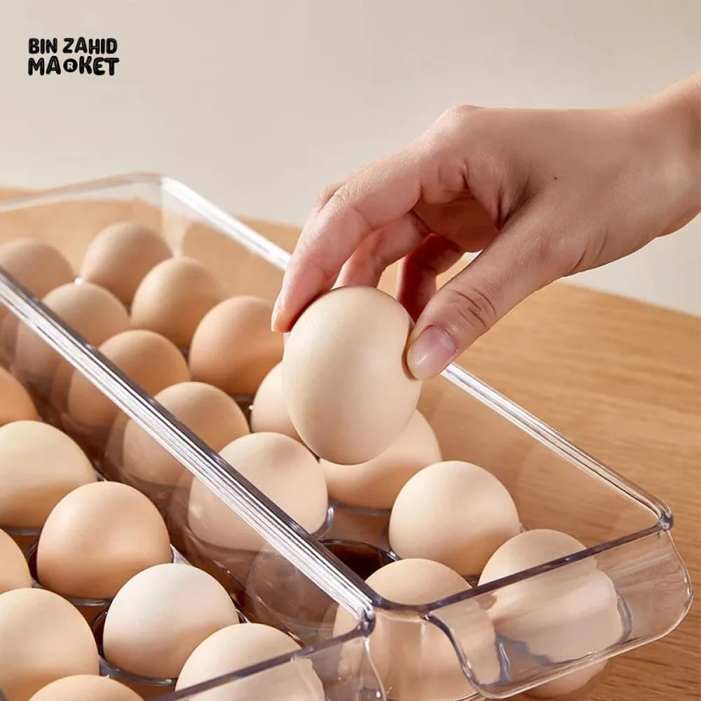 MULTIPLE GRIDS EGG STORAGE BOX WITH LID - Image 3