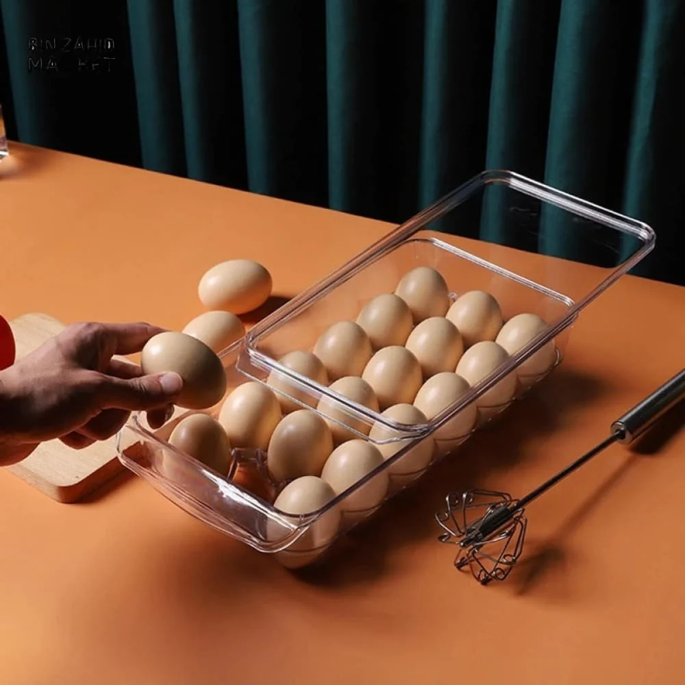 MULTIPLE GRIDS EGG STORAGE BOX WITH LID - Image 4