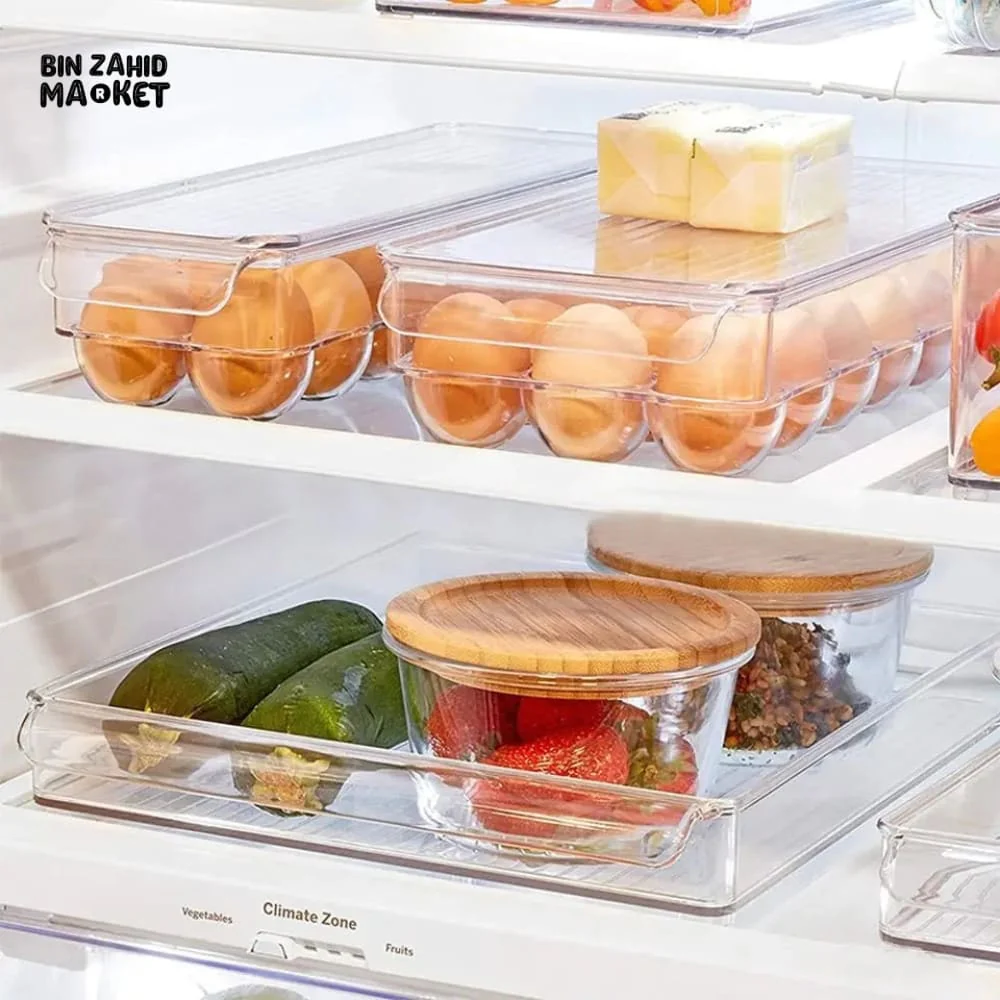 MULTIPLE GRIDS EGG STORAGE BOX WITH LID - Image 9