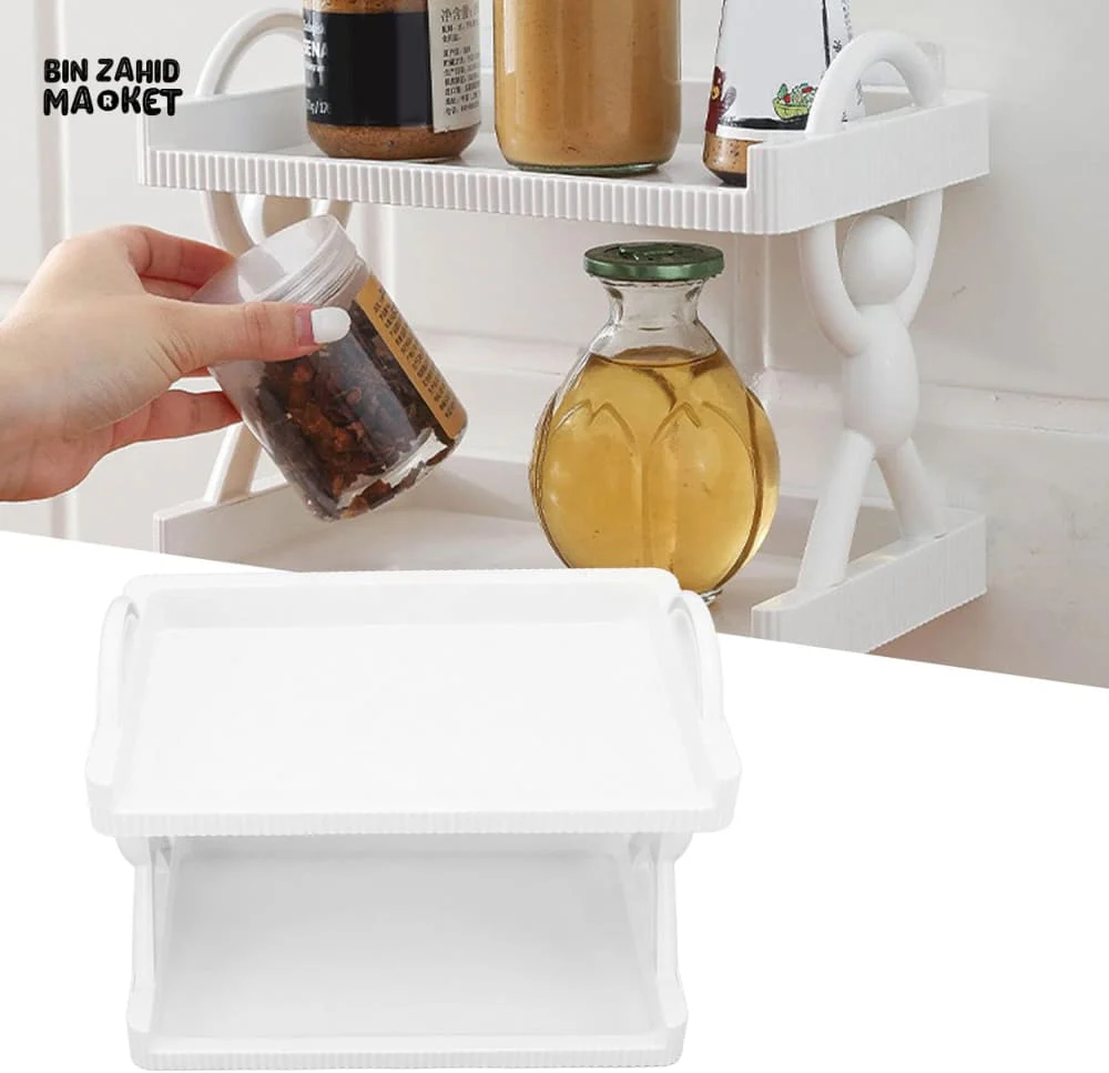 MULTIPURPOSE 2 LAYERS WALL STORAGE SHELF - Image 4