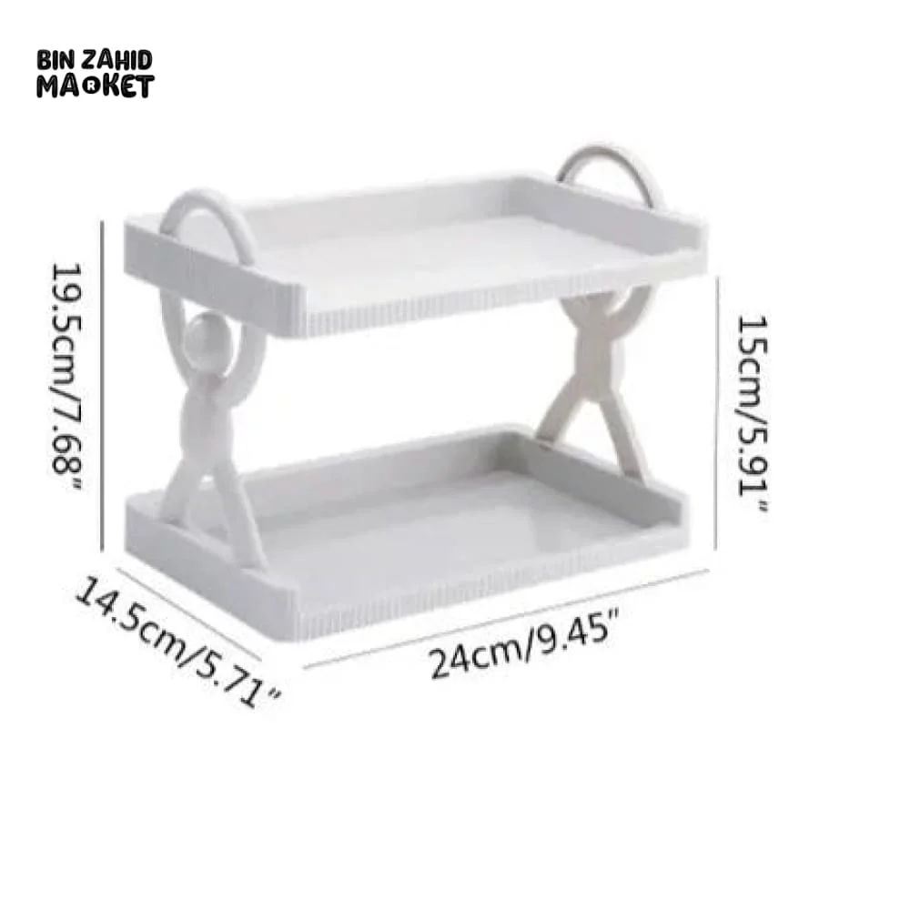 MULTIPURPOSE 2 LAYERS WALL STORAGE SHELF - Image 9