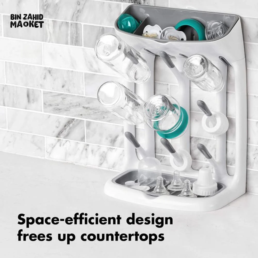 MULTIPURPOSE BABY BOTTLE & CUP DRYING RACK – HANGING DRYING STAND SPACE SAVING ORGANIZER - Image 3