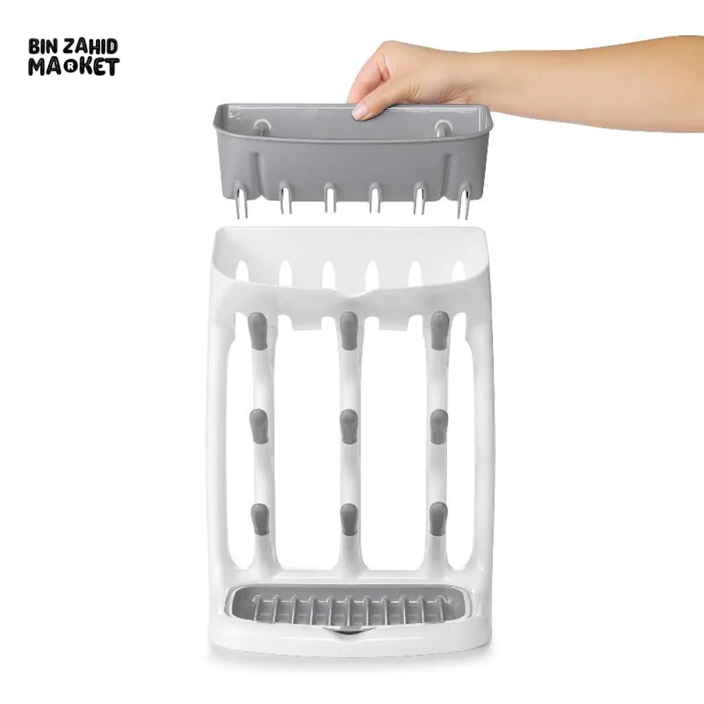 MULTIPURPOSE BABY BOTTLE & CUP DRYING RACK – HANGING DRYING STAND SPACE SAVING ORGANIZER - Image 6