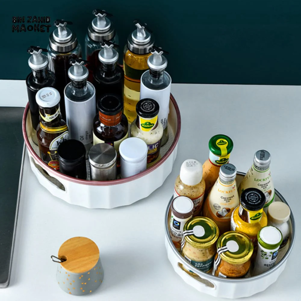 MULTIPURPOSE ROTATING STORAGE ORGANIZER  - BATHROOM COSMETIC & SPICE BOX - Image 2