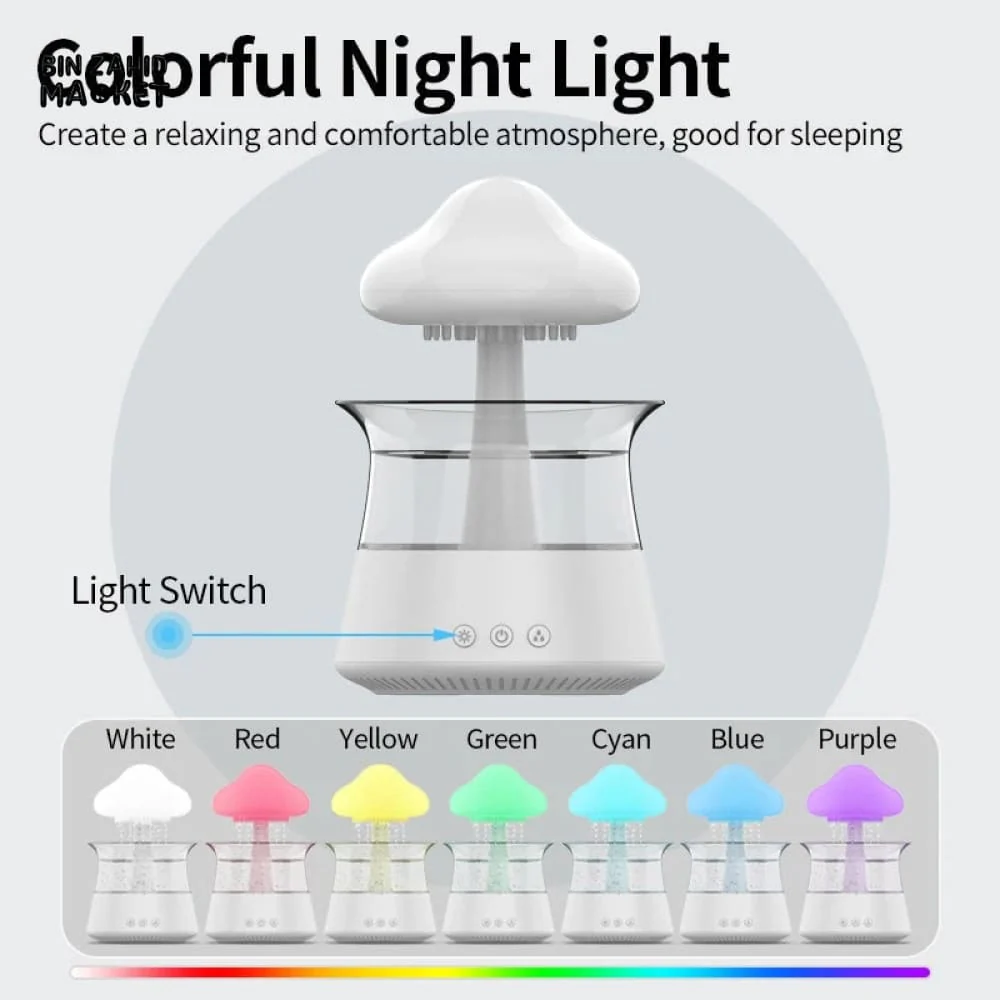 MUSHROOM RAIN HUMIDIFIER WITH NIGHT LIGHT - Image 8