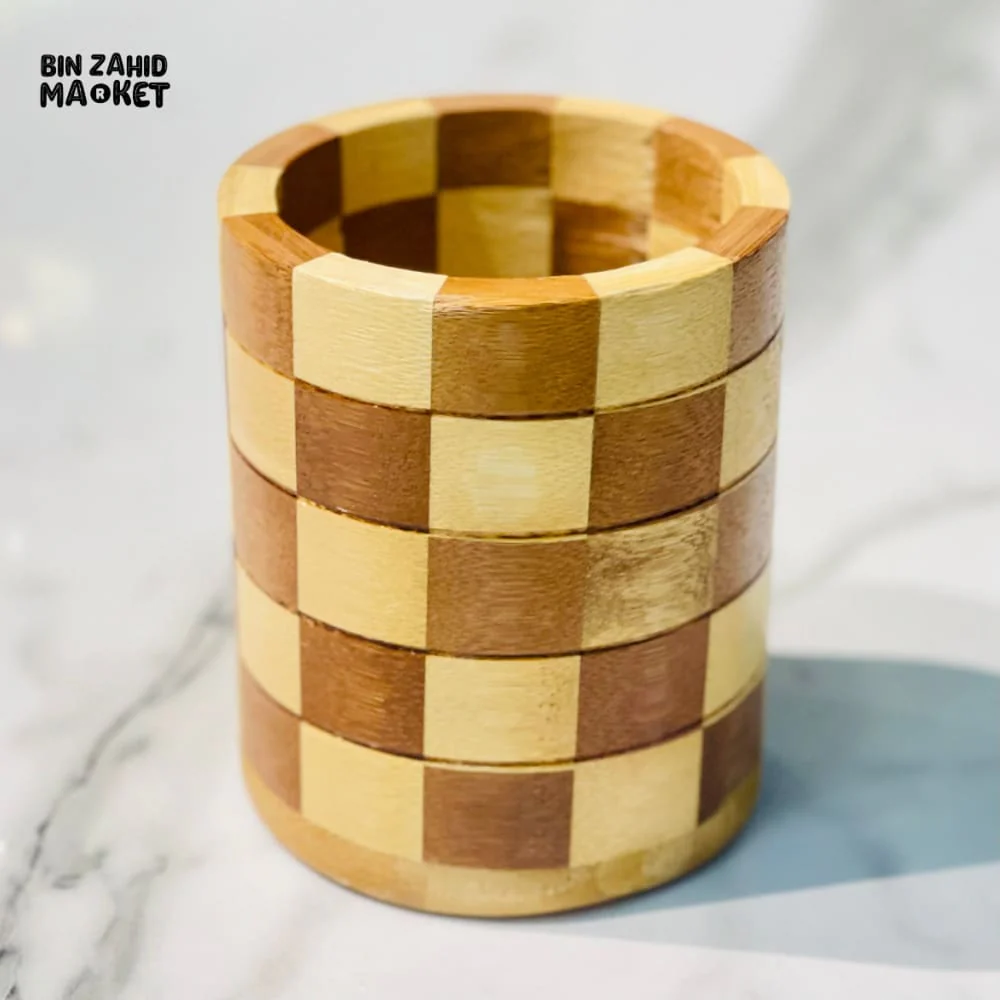 NATURAL WOOD SPOON STAND – COUNTERTOP UTENSIL HOLDER - Image 4