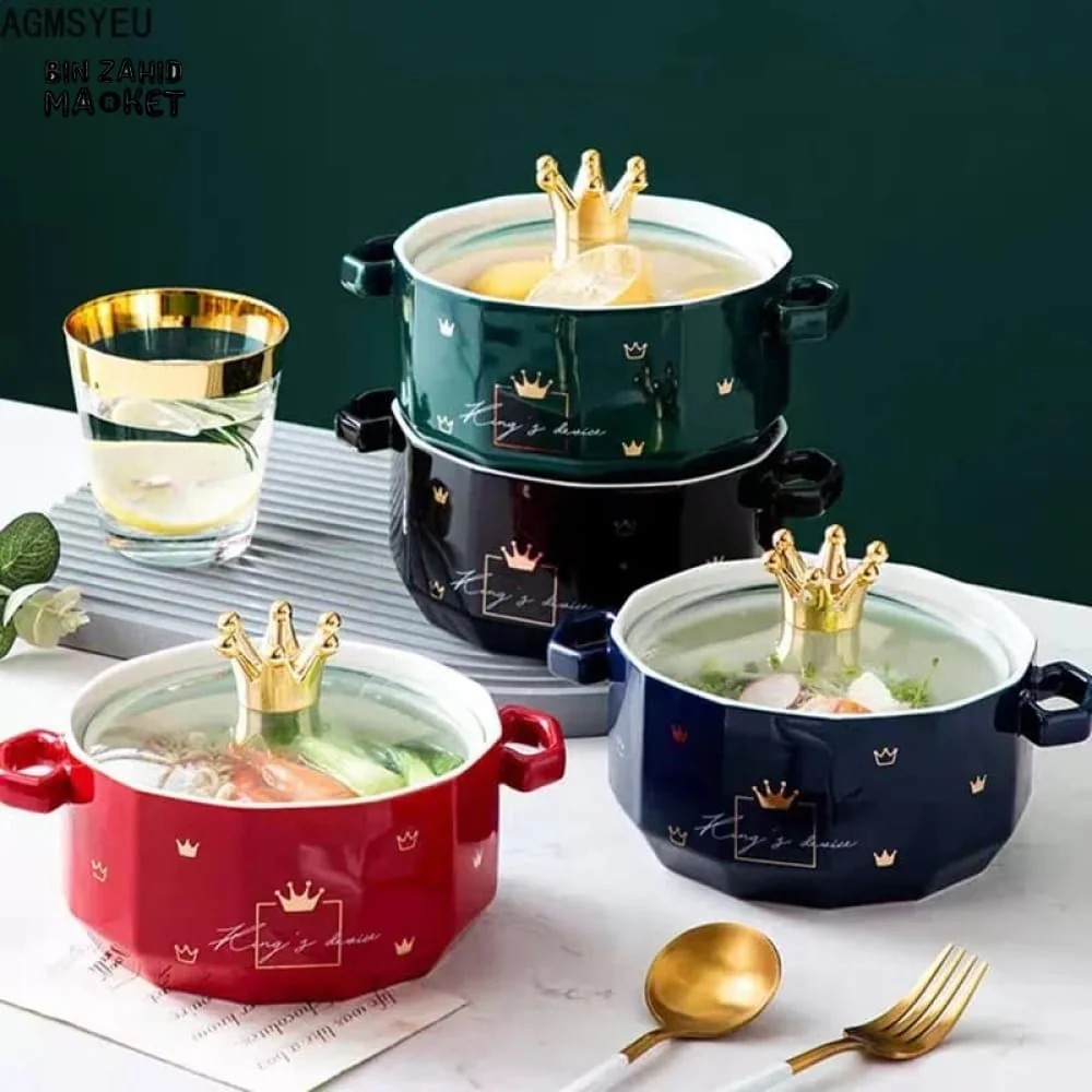 NORDIC CERAMIC SERVING BOWL - Image 2