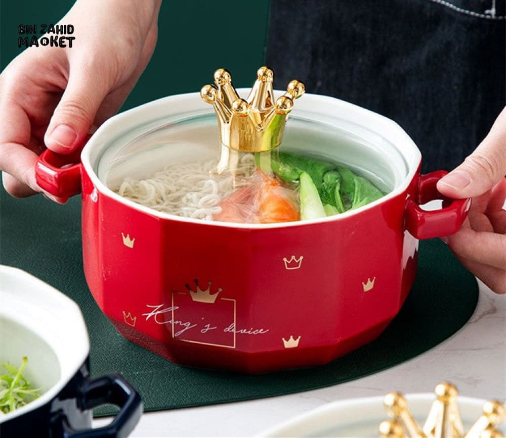 NORDIC CERAMIC SERVING BOWL - Image 7