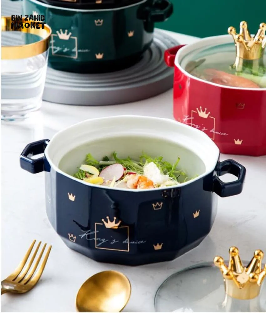 NORDIC CERAMIC SERVING BOWL - Image 8