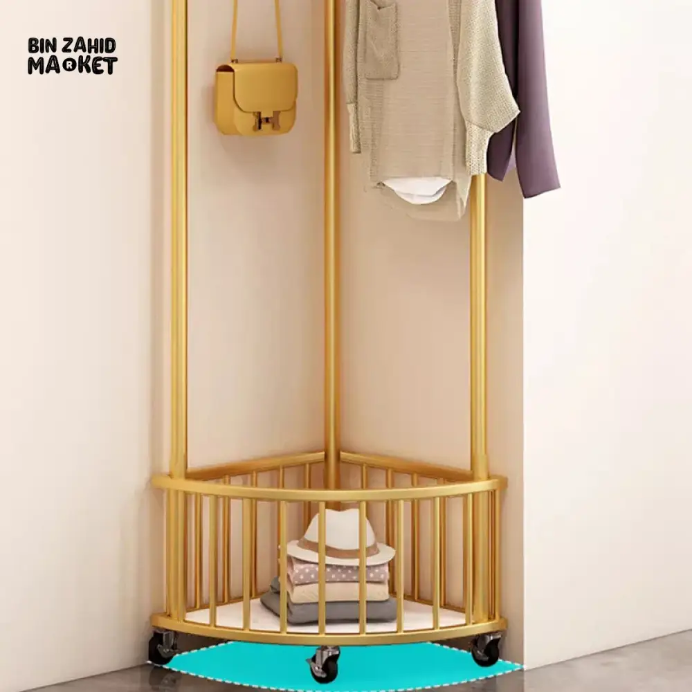NORDIC MINIMALIST CLOTHING RACK – FLOOR STAND WARDROBE RAIL FOR HOME & GARDEN - Image 3