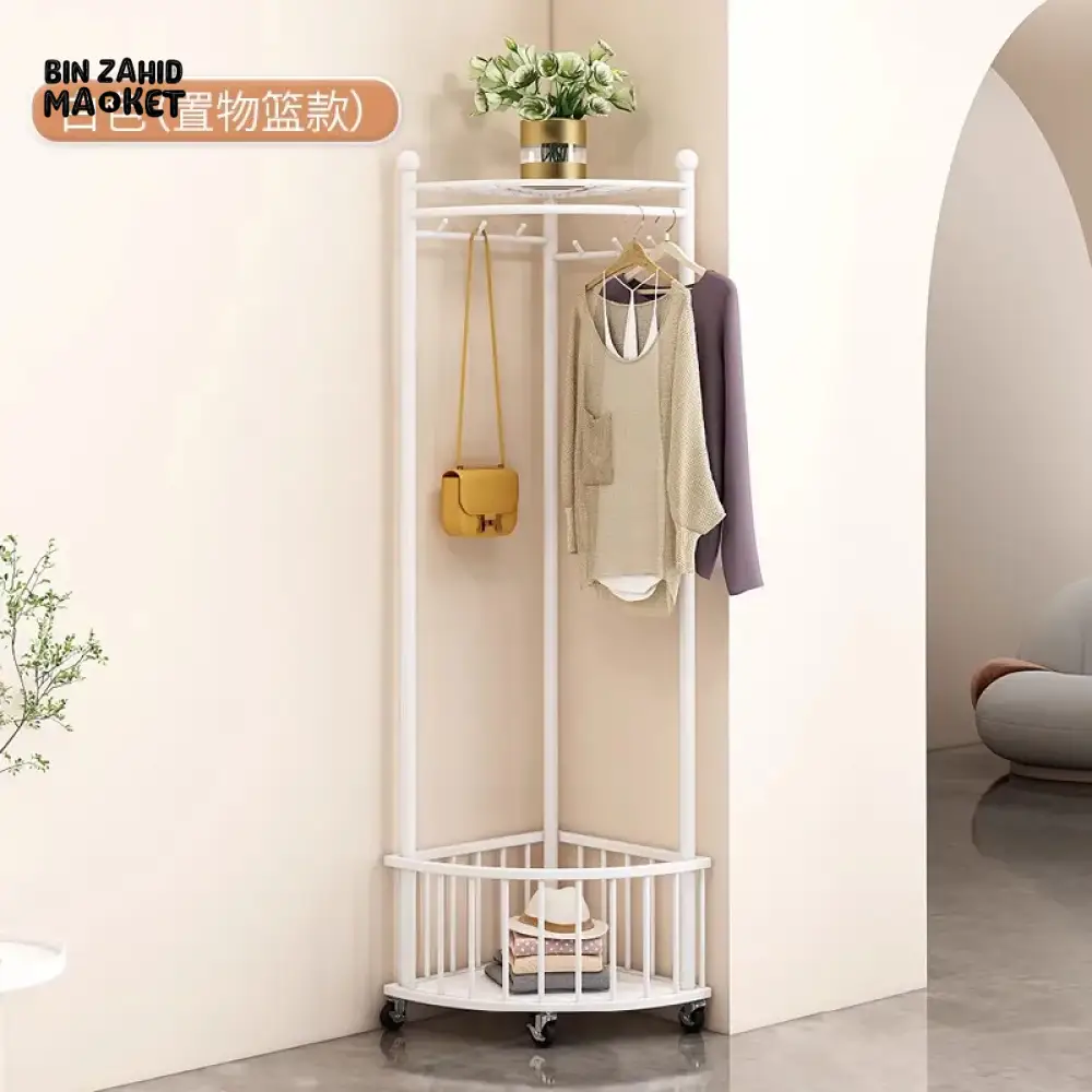 NORDIC MINIMALIST CLOTHING RACK – FLOOR STAND WARDROBE RAIL FOR HOME & GARDEN - Image 4