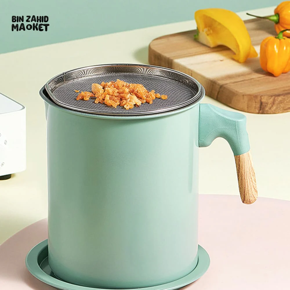 OIL FILTER POT WITH WOODEN HANDLE - Image 4