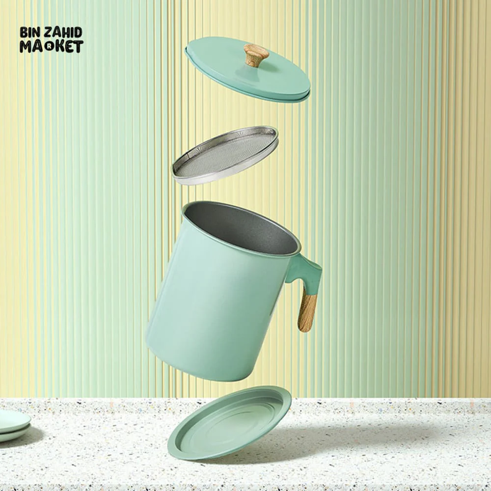 OIL FILTER POT WITH WOODEN HANDLE - Image 5