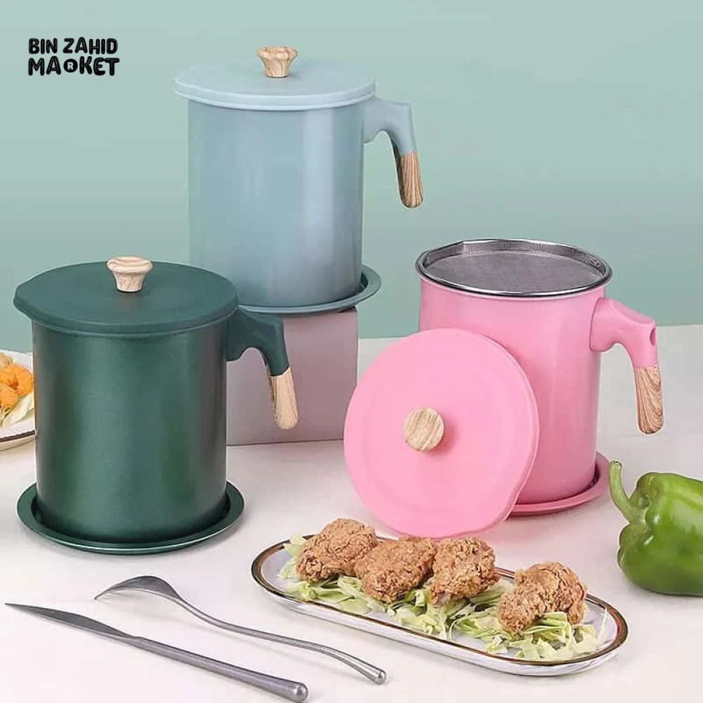OIL FILTER POT WITH WOODEN HANDLE - Image 6
