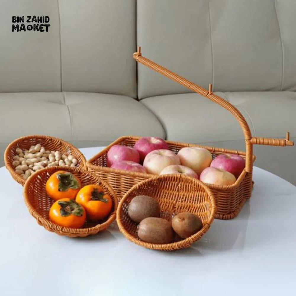 LUXORMOVE RATTAN MULTI-LAYER FRUIT RACK – HANDWOVEN 3-TIER FRUIT BASKET & DISPLAY STAND - Image 5