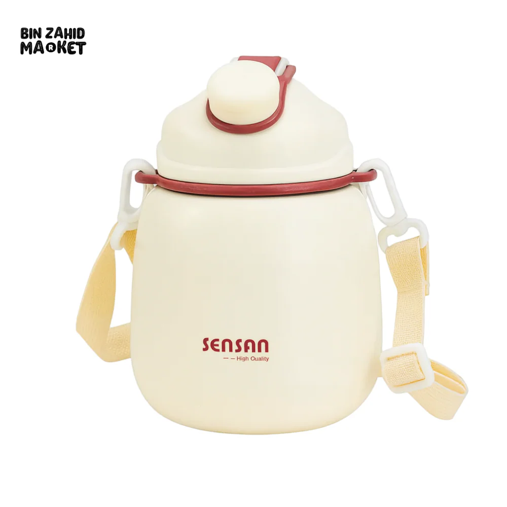 OUTDOOR VACUUM FLASK SPORT WATER BOTTLE 800ML - WHITE - Image 2