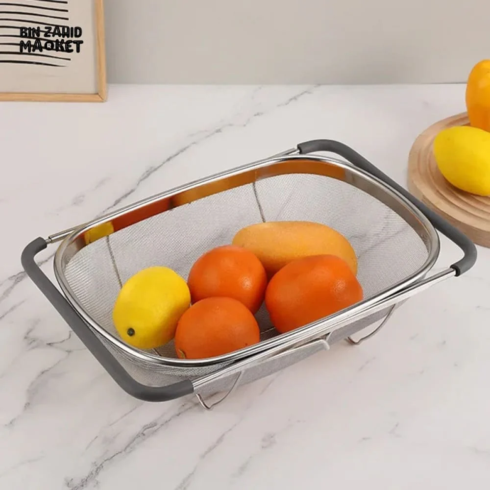 OVER THE SINK COLANDER STRAINER BASKET - Image 5