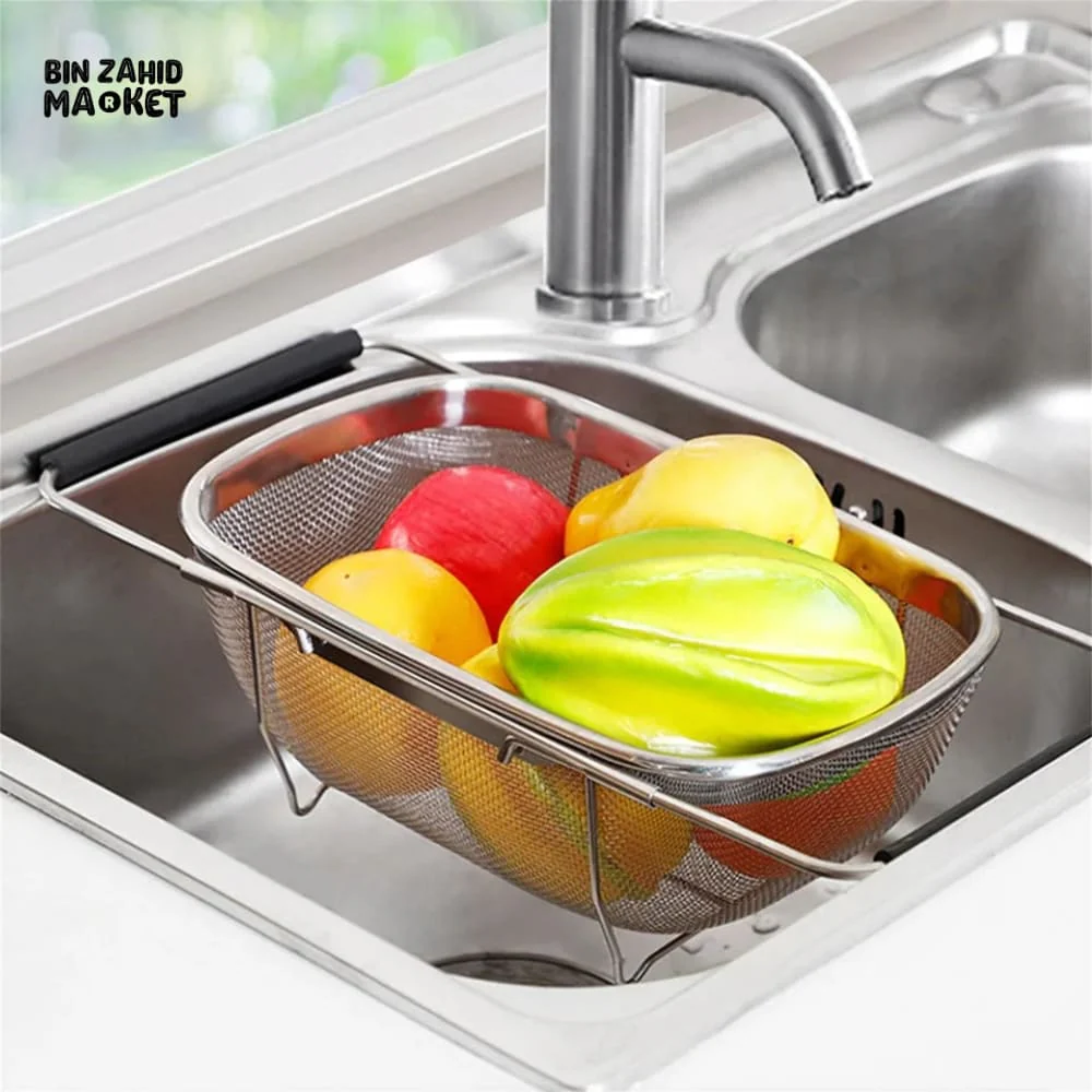 OVER THE SINK COLANDER STRAINER BASKET - Image 7