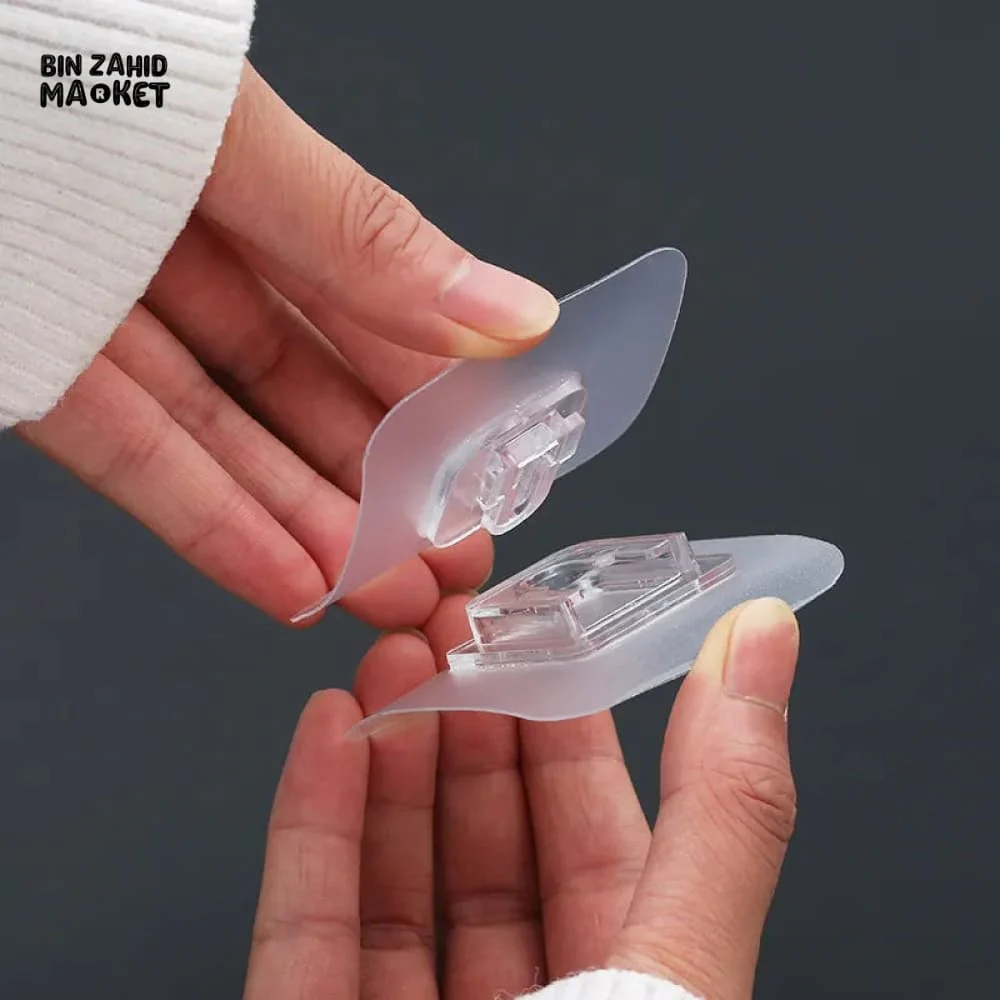 PACK OF 10 DUAL SIDED ADHESIVE WALL HOOKS - Image 3