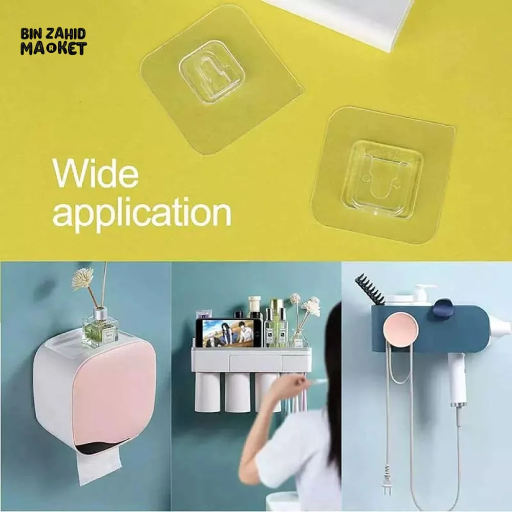 PACK OF 10 DUAL SIDED ADHESIVE WALL HOOKS - Image 5