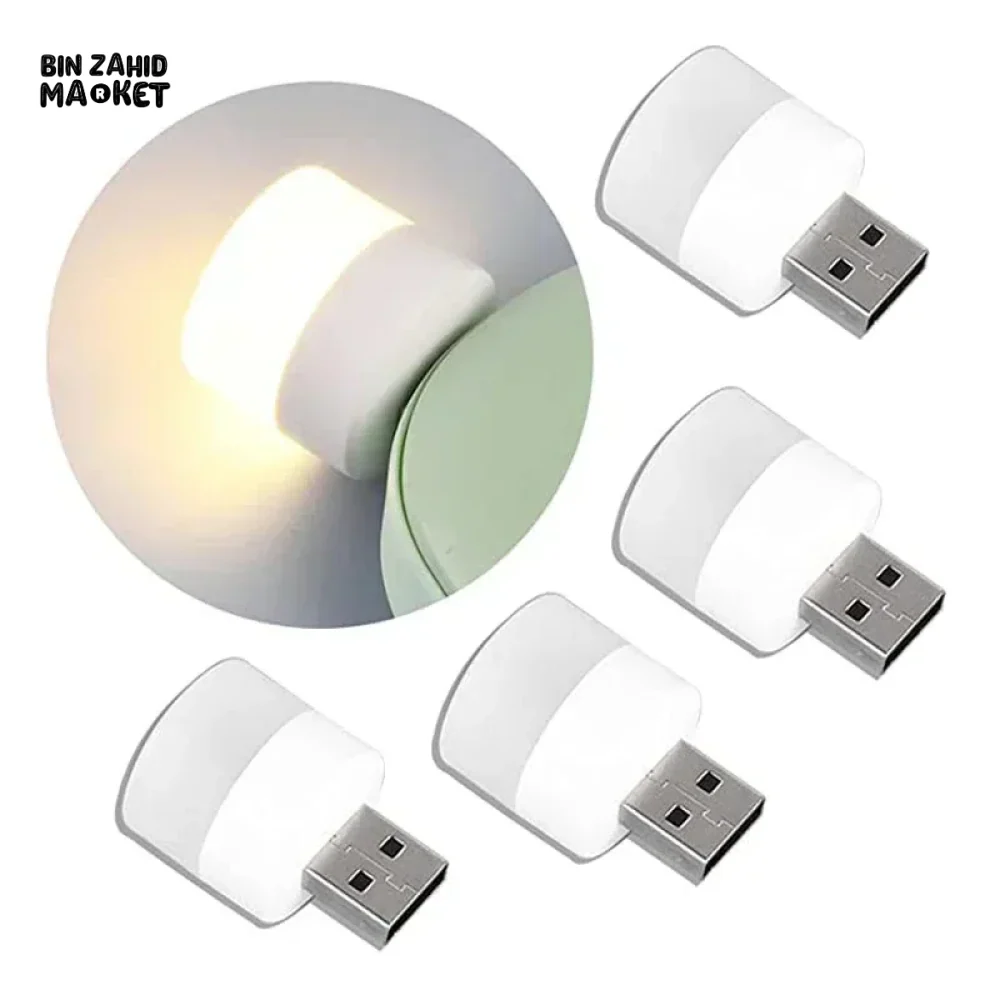 PACK OF 10 MINI USB NIGHT LIGHT WARM WHITE EYE PROTECTION LED READING LAMP - Image 3