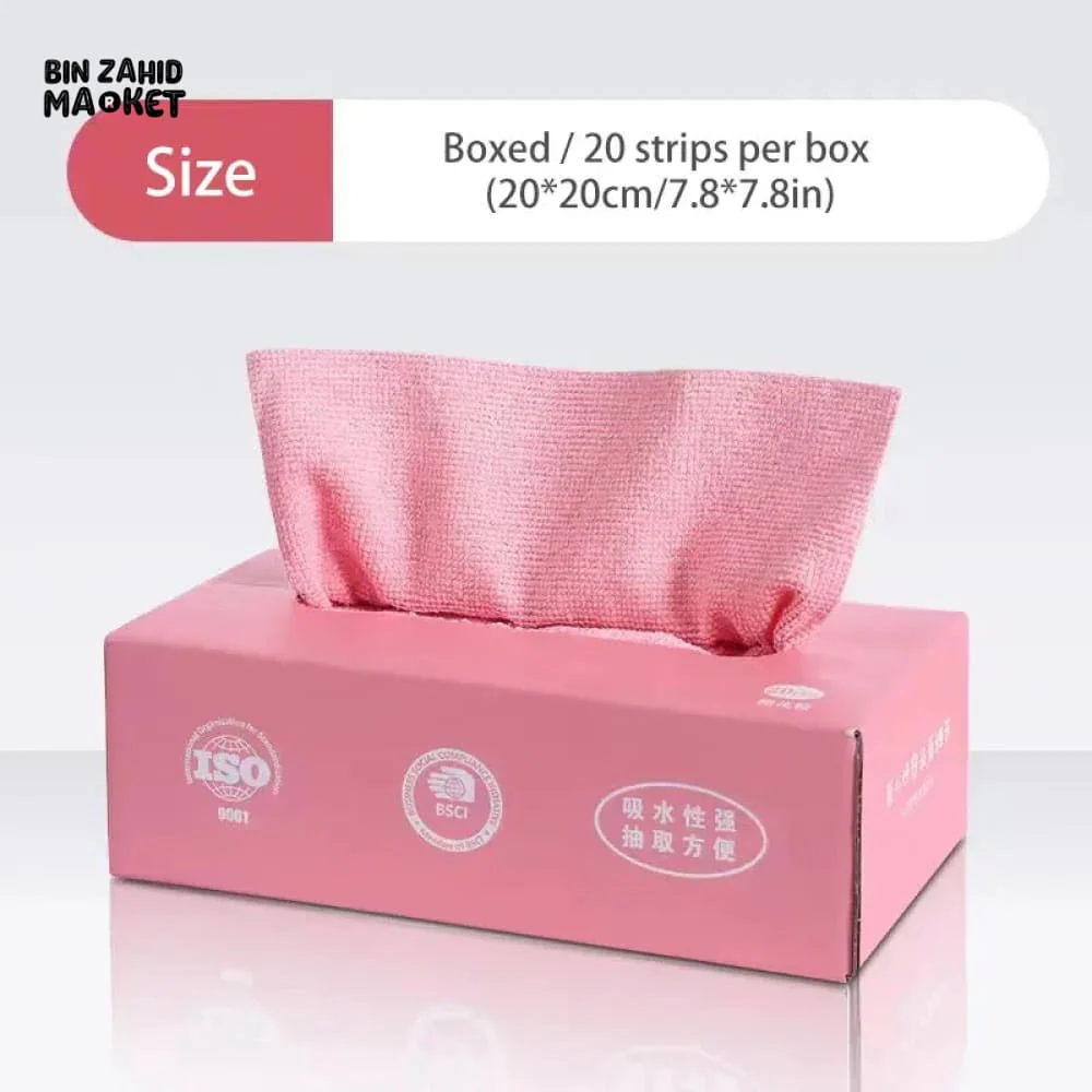 PACK OF 20 REUSABLE RAGS TISSUE BOX - Image 4