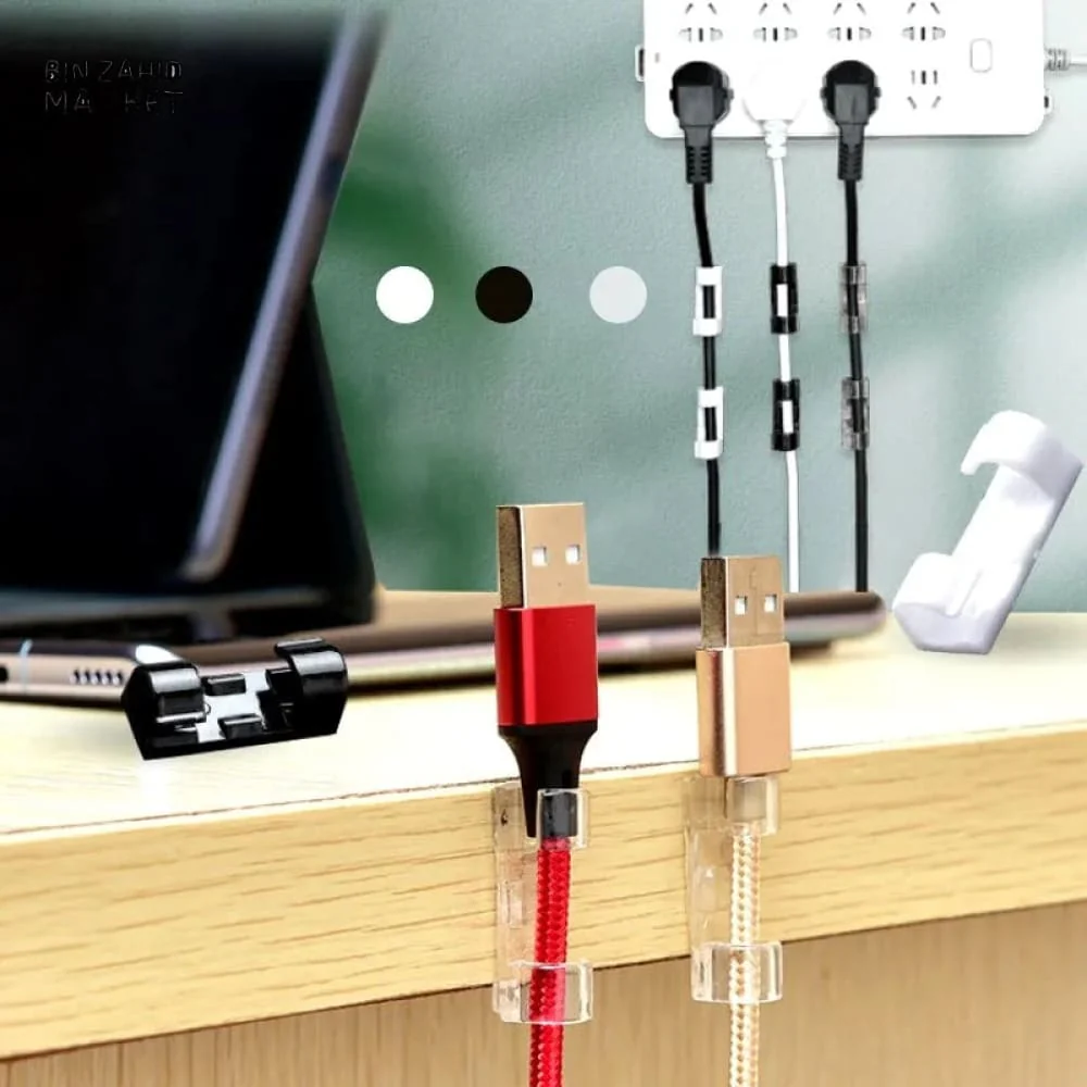 PACK OF 20 SELF STICK WIRE ORGANIZER - Image 5
