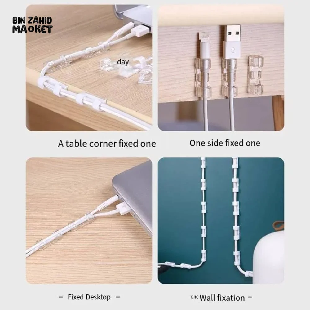 PACK OF 20 SELF STICK WIRE ORGANIZER - Image 6