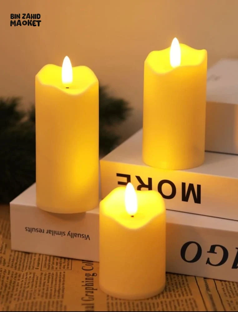 PACK OF 3 LED CANDLE LIGHTS - Image 2